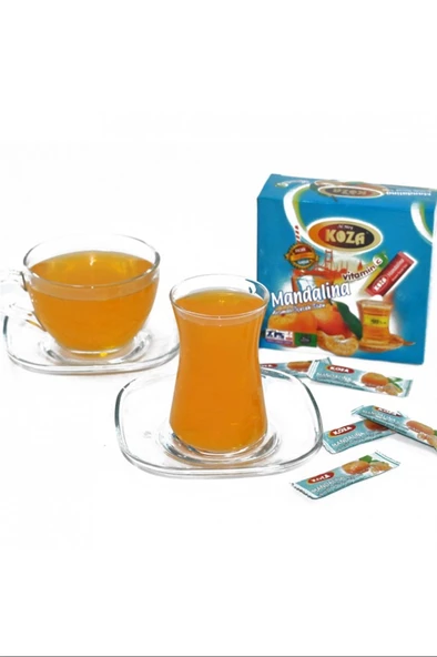 Koza Tek İçimlik Mandalina Aromalı Toz İçecek 50'li - Resim 2