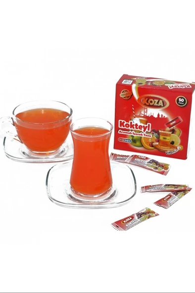Koza Tek İçimlik Kokteyl Aromalı Toz İçecek 50'li - Resim 2