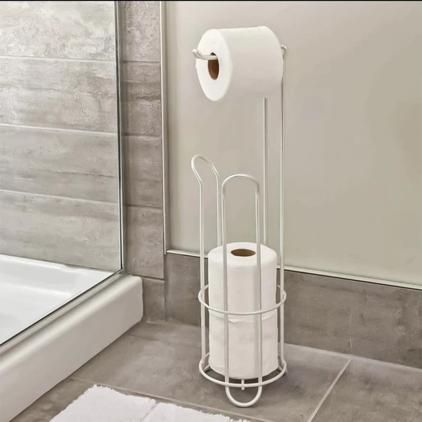 Hometarz Banyo Wc Peçetelik Tuvalet Yedek Hazneli Kağıtlık 54 Cm - 3