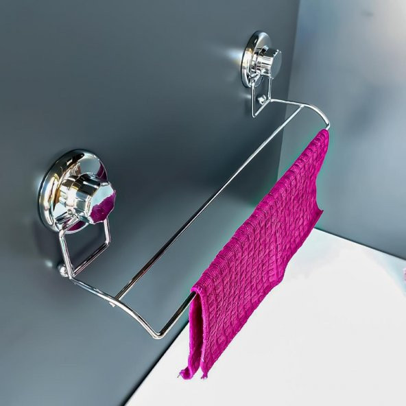 Hometarz Vantuzlu Havluluk Banyo Mutfak Askılık Düşmez Paslanmaz