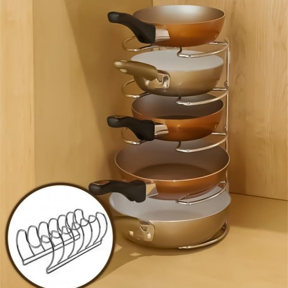 Hometarz Tava Tencere Kapağı Düzenleyici Organizer 29 X 16 Cm