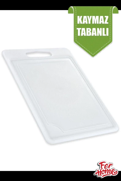 Kesme Tahtası Plastik Büyük Kesme Sunum Tahtası Kesim Panosu 225x325 Mm Royaleks-FR-108 - Resim 6