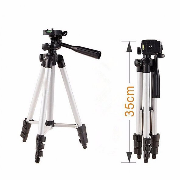 Knmaster Tripod Telefon ve Kamera Uyumlu + ÇANTA + SU TERAZİSİ + ADAPTÖR 105cm TP-105S - 4
