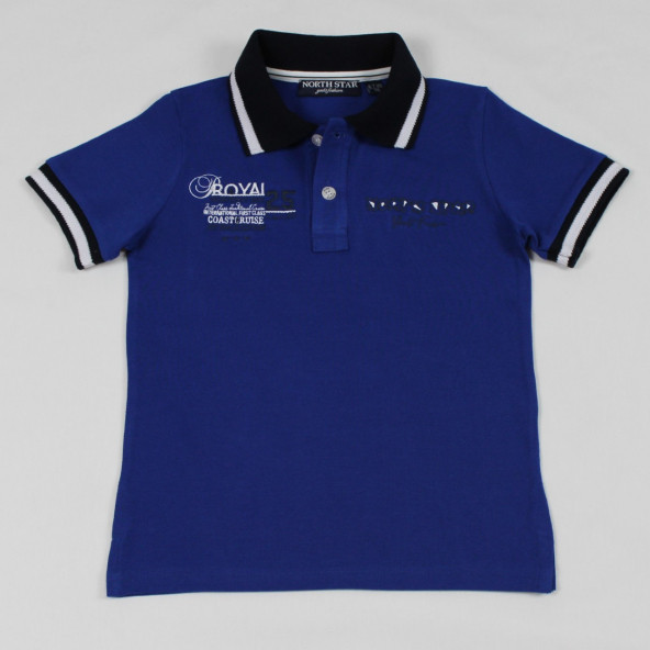 North Star Fashion Polo Yaka Erkek Çocuk T-Shirt Saks - 2