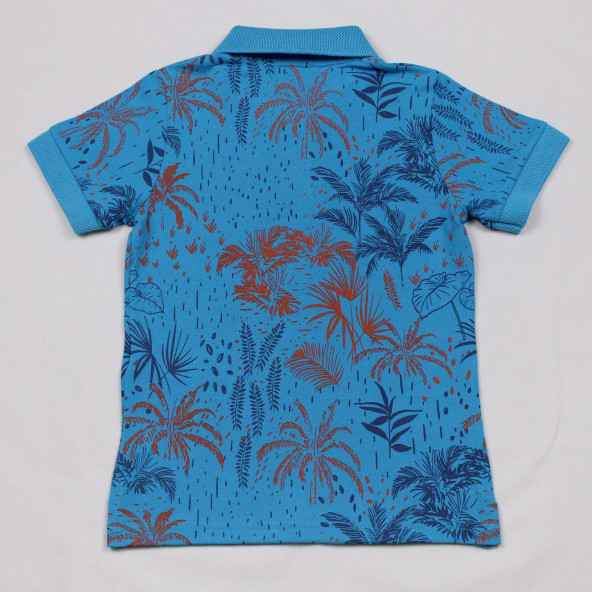 North Star Fashion Polo Yaka Erkek Çocuk T-shirt Turkuaz - 3