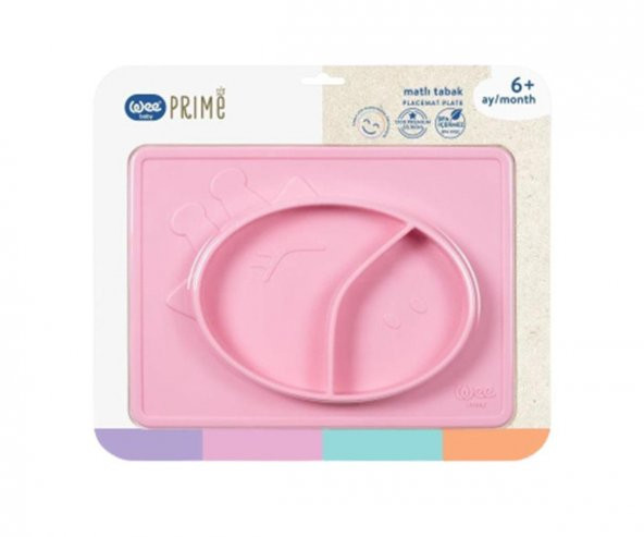 Wee Baby Matlı Tabak-Pembe