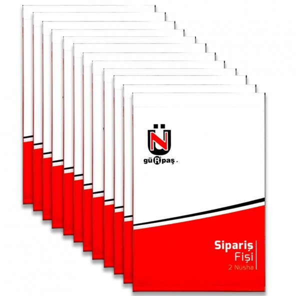 12 ADET OTOKOPYLİ SİPARİŞ FİŞİ 2 Nüsha Kendinden Kopyalı