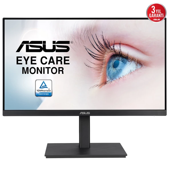ASUS VA24EQSB 23.8 IPS FREESYNC 1920x1080 5MS 75HZ DP HDMI VGA VESA 3YIL EYECARE. PIVOT CERCEVESIZ MONITOR