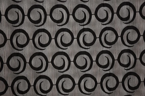 VAKKO  MODEL SİYAH RENK İP PERDE HAZIR DÜĞMELERİ DİKİLMİŞ İP PERDE 300*270 cm - Resim 4