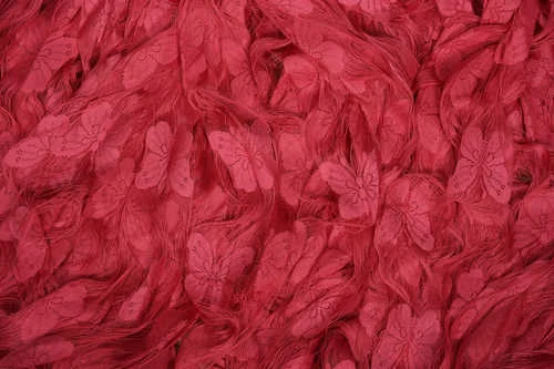 KELEBEK  MODEL FUŞYA RENK İP PERDE HAZIR DÜĞMELERİ DİKİLMİŞ İP PERDE 300*270 cm - Resim 6