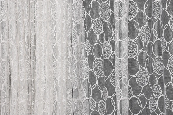 OLİMPİYAT KREM RENK TEK KANAT Dikilmiş Pileli Fon Perde 300*260 Cm - Resim 5