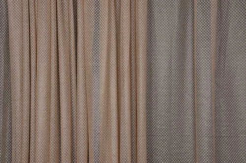 SIK NOKTALI MODEL VİZON RENK TEK KANAT Hazır Pileli Fon Perde 300*260 - Resim 3