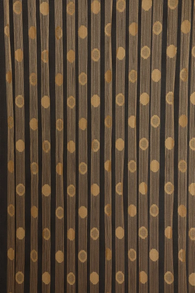 KÜÇÜK PUANLI MODEL GOLD RENK HAZIR İP PERDE 300*280 cm ürün görseli