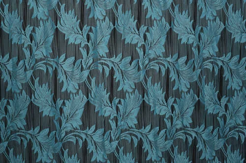 YAPRAK  MODEL TURKUAZ RENK İP PERDE HAZIR DÜĞMELERİ DİKİLMİŞ İP PERDE 300*280 cm - Resim 4