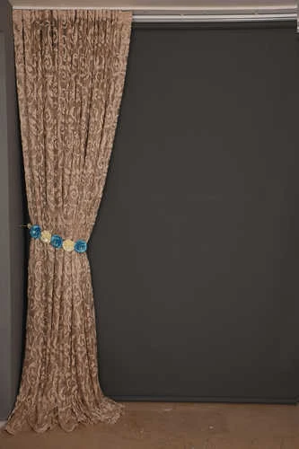 SULTAN 2 MODEL VİZON RENK TEK KANAT Hazır dikilmiş Pileli Fon Perde 300*260 cm - Resim 6