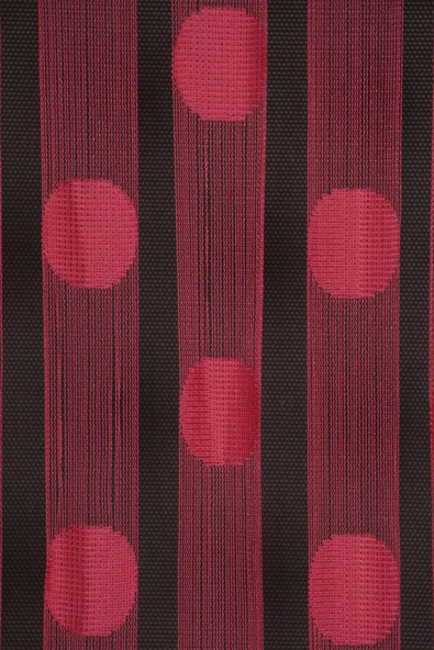 PUANLI MODEL FUŞYA RENK İP PERDE HAZIR DÜĞMELERİ DİKİLMİŞ İP PERDE 300*280 cm ürün görseli 1