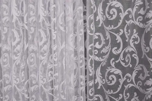 SULTAN 2 MODEL KIRIK BEYAZ RENK TEK KANAT Hazır dikilmiş Pileli Fon Perde 300*260 cm - Resim 3