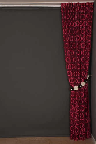 VAKKO ÇİFT RENK FUŞYA İP PERDE HAZIR DÜĞMELERİ DİKİLMİŞ İP PERDE 300*250 cm - Resim 7