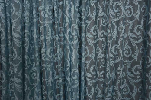 SULTAN 2 MODEL MAVİ  RENK TEK KANAT Hazır dikilmiş Pileli Fon Perde 300*260 cm - Resim 3