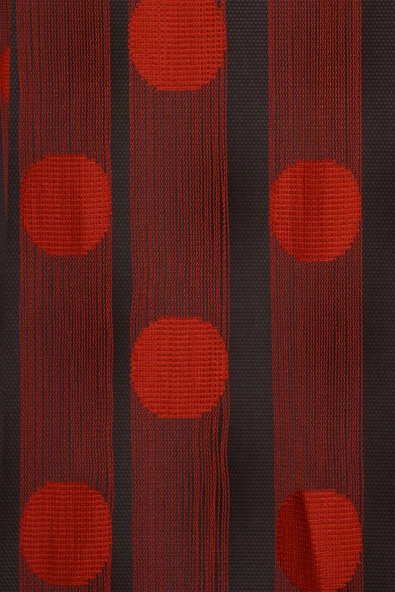 PUANLI MODEL KIRMIZI RENK HAZIR İP PERDE 300*270 cm ürün görseli 1