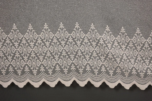 GÖBEKLİ MODEL KREM RENK TEK KANAT Hazır dikilmiş Pileli Fon Perde 300*260 cm - Resim 6