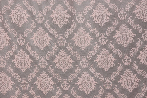 DAMAKS PUDRA RENK TEK KANAT Hazır dikilmiş Pileli Fon Perde 75*260 cm ürün görseli