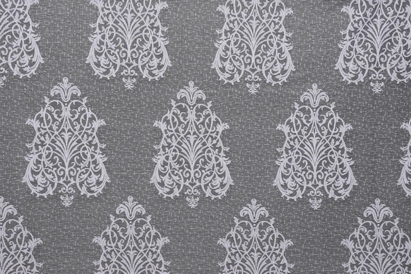 BÜYÜK DAMAKS BEYAZ RENK TEK KANAT Dikilmiş Pileli Fon Perde 300*260 Cm ürün görseli