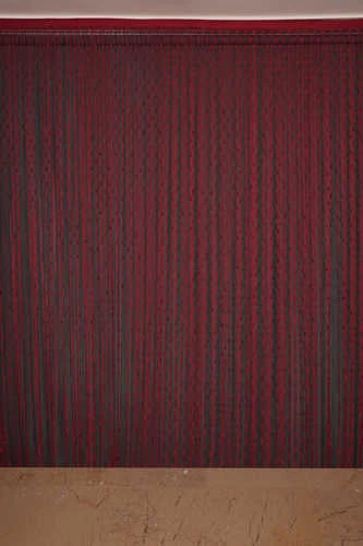 KÜÇÜK PUANLI MODEL BORDO RENK HAZIR İP PERDE 300*270 cm - Resim 7