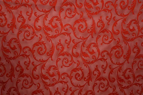 SULTAN 2 MODEL KIRMIZI RENK TEK KANAT Hazır dikilmiş Pileli Fon Perde 300*260 cm - Resim 4