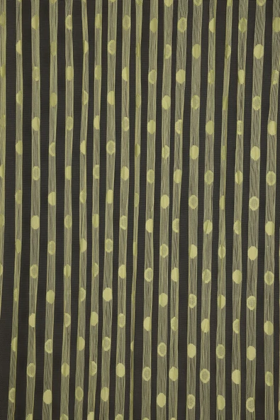 KÜÇÜK PUANLI MODEL YEŞİL RENK HAZIR İP PERDE 300*270 cm ürün görseli