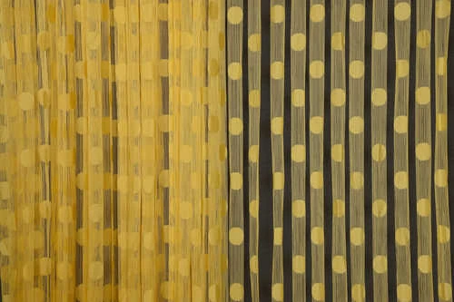 PUANLI MODEL CİVCİV SARISI RENK HAZIR İP PERDE 300*270 cm - Resim 5