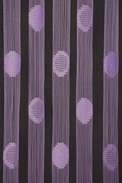 KÜÇÜK PUANLI MODEL LİLA RENK HAZIR İP PERDE 300*270 cm - Resim 3