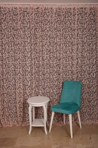 SULTAN 2 MODEL PUDRA RENK TEK KANAT Hazır dikilmiş Pileli Fon Perde 300*260 cm ürün görseli