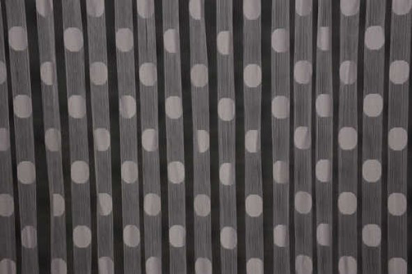PUANLI MODEL GRİ RENK İP PERDE HAZIR DÜĞMELERİ DİKİLMİŞ İP PERDE 300*270 cm - 3