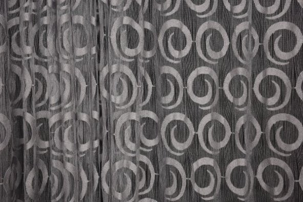 VAKKO  MODEL GRİ RENK İP PERDE HAZIR DÜĞMELERİ DİKİLMİŞ İP PERDE 300*270 cm - 3
