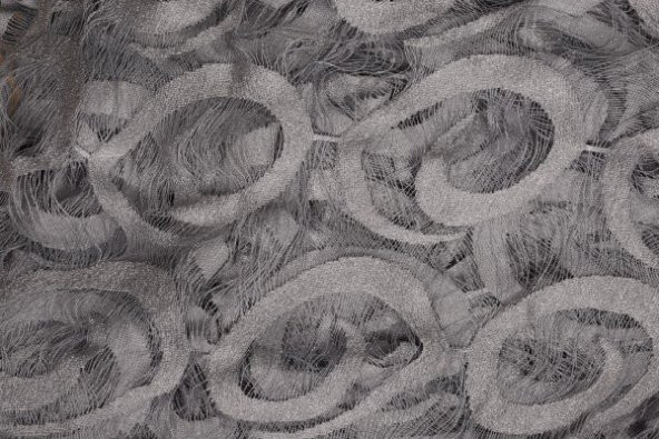 VAKKO  MODEL GRİ RENK İP PERDE HAZIR DÜĞMELERİ DİKİLMİŞ İP PERDE 300*270 cm - 5