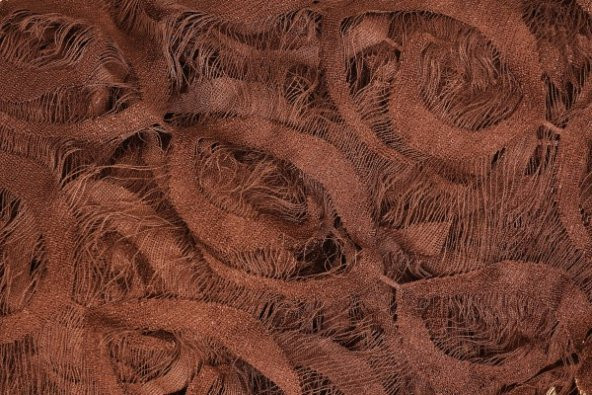 VAKKO  MODEL ACI KAHVE RENK İP PERDE HAZIR DÜĞMELERİ DİKİLMİŞ İP PERDE 300*270 cm - 4