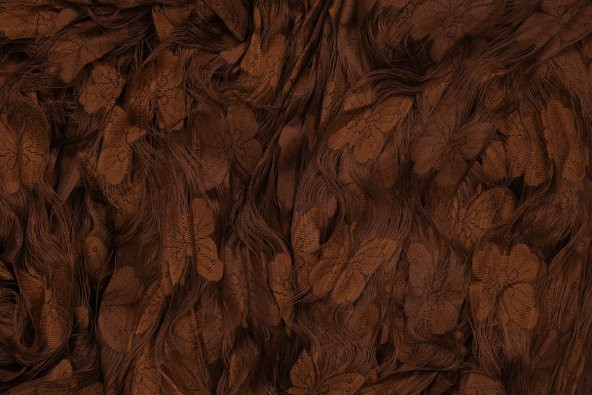 KELEBEK  MODEL ACI KAHVE RENK İP PERDE HAZIR DÜĞMELERİ DİKİLMİŞ İP PERDE 300*280 cm - 5