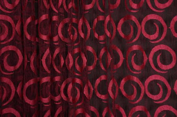 VAKKO ÇİFT RENK FUŞYA İP PERDE HAZIR DÜĞMELERİ DİKİLMİŞ İP PERDE 300*250 cm - 3