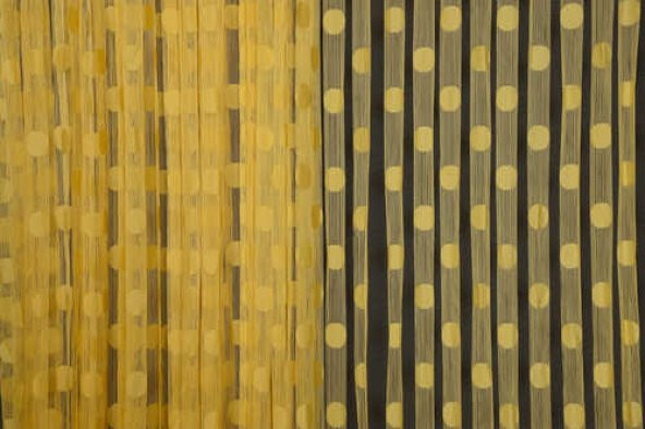 PUANLI MODEL CİVCİV SARISI RENK HAZIR İP PERDE 300*270 cm - 5