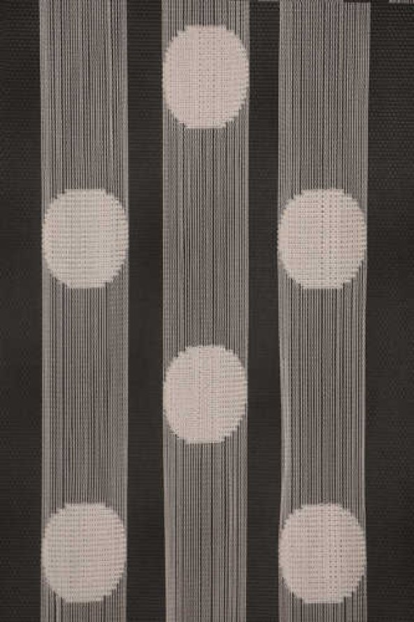 PUANLI MODEL KREM RENK HAZIR İP PERDE 300*280 cm - 4