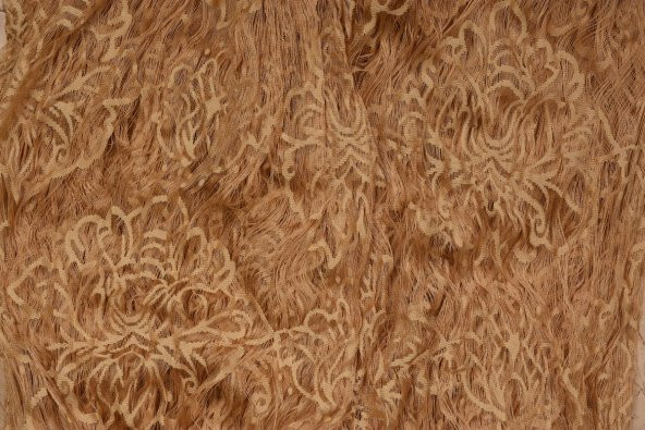 ÖRÜMCEK  MODEL GOLD RENK İP PERDE HAZIR DÜĞMELERİ DİKİLMİŞ İP PERDE 300*280 cm - 4