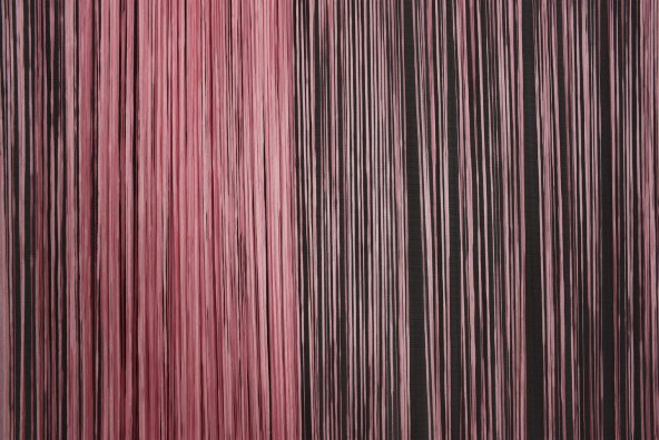 İP MODEL PEMBE RENK İP PERDE 300*280 cm - 2 mm şerit - 3