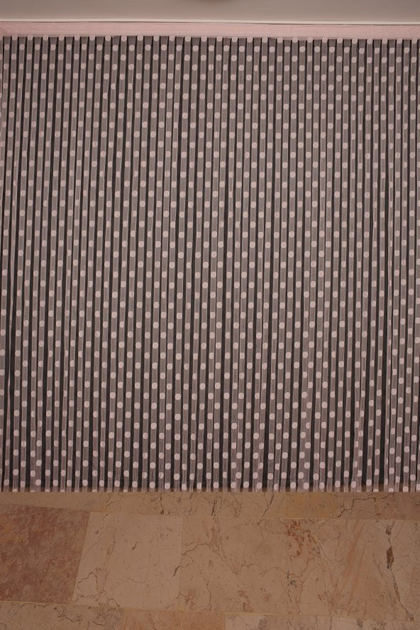 PUANLI MODEL PUDRA RENK HAZIR İP PERDE 300*280 cm - 2