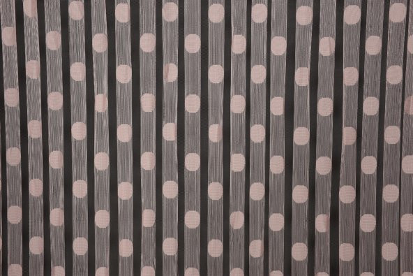 PUANLI MODEL PUDRA RENK HAZIR İP PERDE 300*280 cm - 3