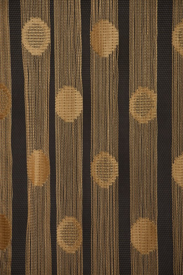 KÜÇÜK PUANLI MODEL GOLD RENK HAZIR İP PERDE 300*280 cm - 3