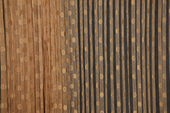 KÜÇÜK PUANLI MODEL GOLD RENK HAZIR İP PERDE 300*280 cm - 4