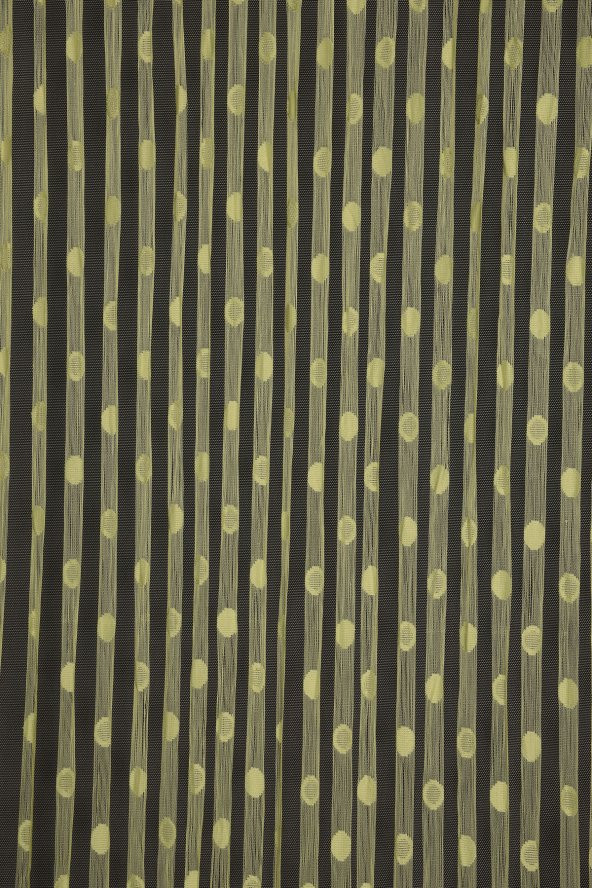 KÜÇÜK PUANLI MODEL YEŞİL RENK HAZIR İP PERDE 300*270 cm - 1