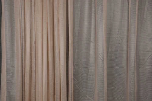 SELVİ DESEN VİZON RENK TEK KANAT Hazır dikilmiş Pileli Fon Perde 300*260 cm - Resim 4