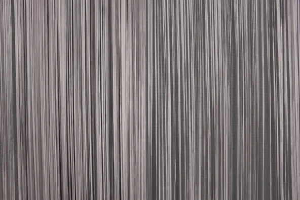 DÜZ İP  MODEL GRİ RENK HAZIR İP PERDE 300*270 - Resim 7